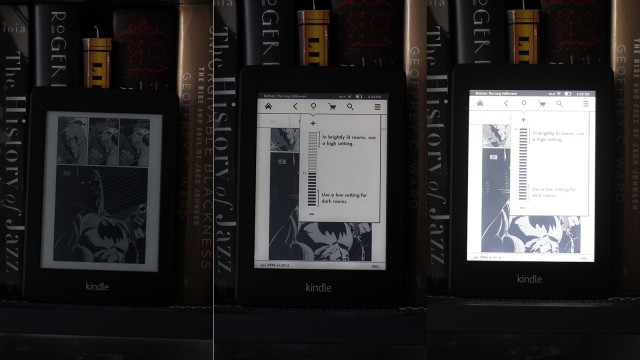 Kindle Paperwhite - iluminação na tela