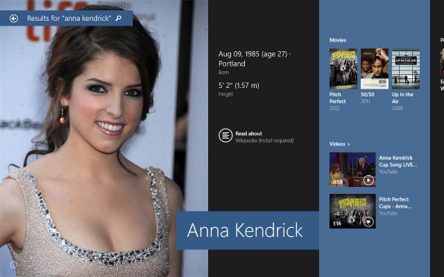 Anna Kendrick deixa a pesquisa do Bing ainda mais bonita.
