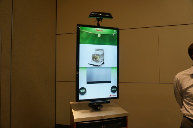 Kinect do Windows para vender lavadora de louça.