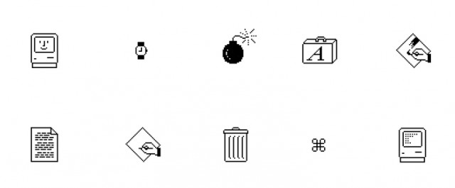 Ícones do Mac OS.
