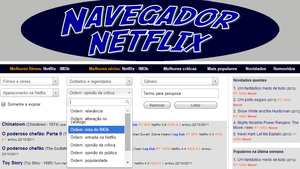 navegador netflix