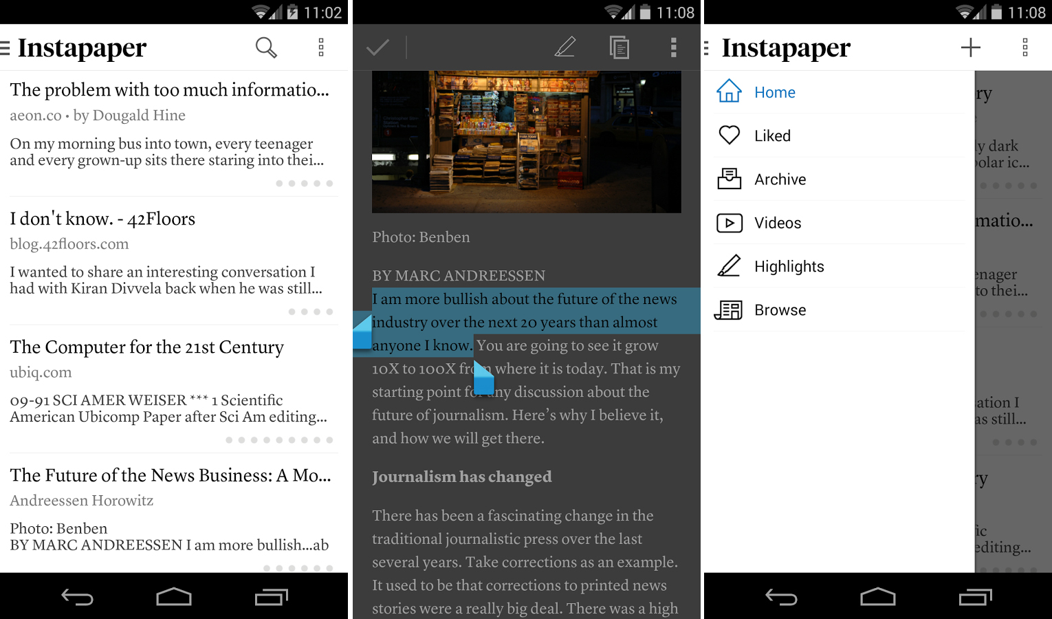 Instapaper 4 android