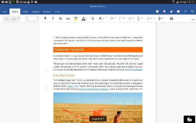 Office para tablets Android (2)