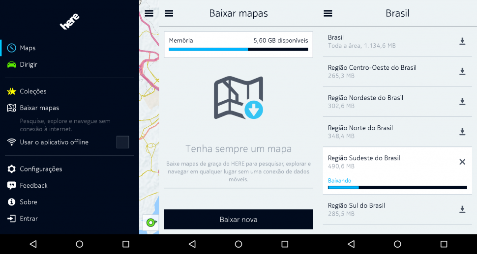 Here Maps - mapas offline