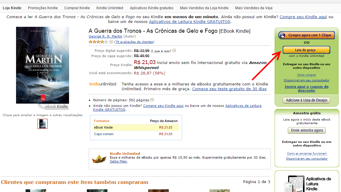 Kindle Unlimited no Brasil - leia de graca