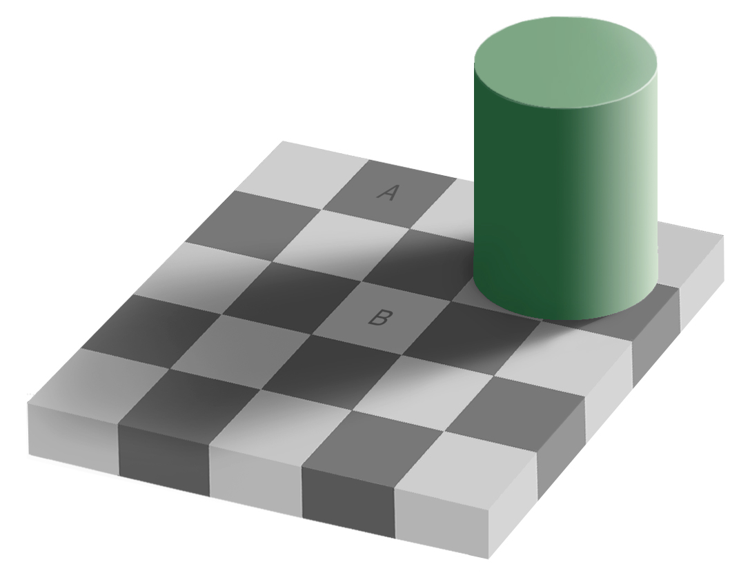 Ilusao de optica de xadrez
