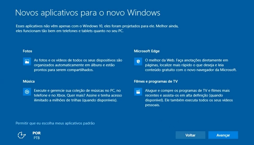 Windows 10 - instalacao e padroes