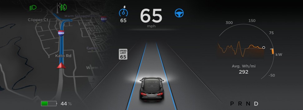 Autopilot no Tesla Model S (1)