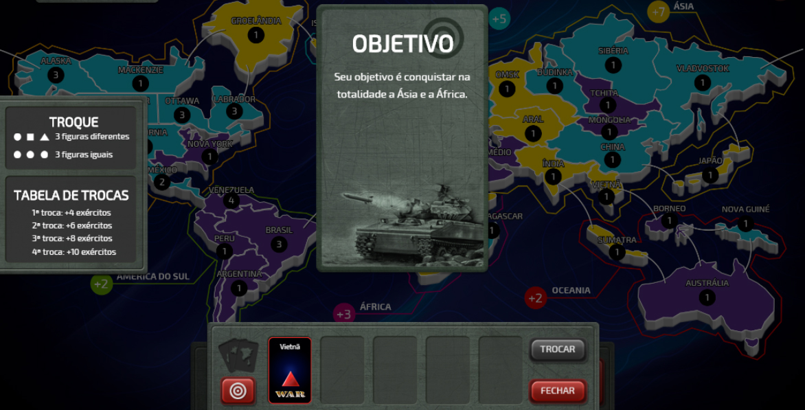 Jogo de tabuleiro War ganha versão digital free-to-play para PC e tablet -  Giz Brasil