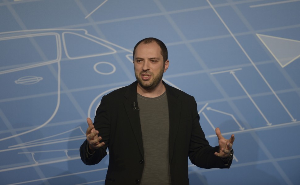 Co-founder and CEO of Whatsapp Jan Koum speaks during a conference at the Mobile World Congress, the world's largest mobile phone trade show in Barcelona, Spain, Monday, Feb. 24, 2014. Expected highlights include major product launches from Samsung and other phone makers, along with a keynote address by Facebook founder and chief executive Mark Zuckerberg. (AP Photo/Manu Fernandez)