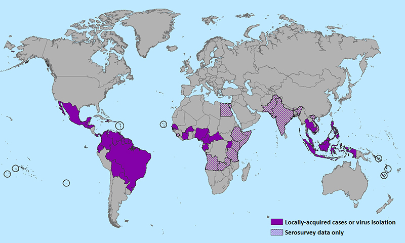 mapa zika virus