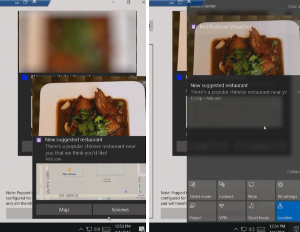 build 2016 - new notifications with image