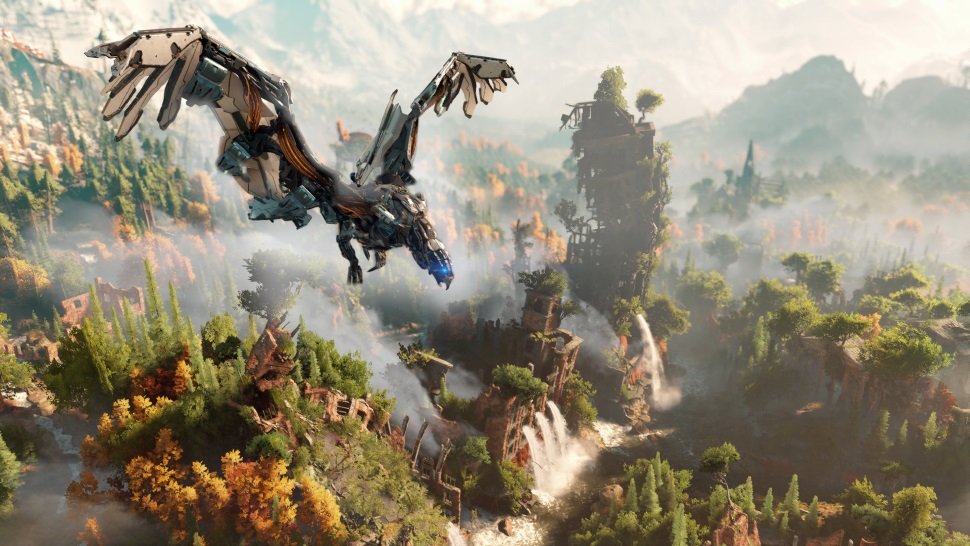 Robôs dinossauros mandam no mundo de Horizon: Zero Dawn, promissor jogo de  ação para PS4 - Giz Brasil