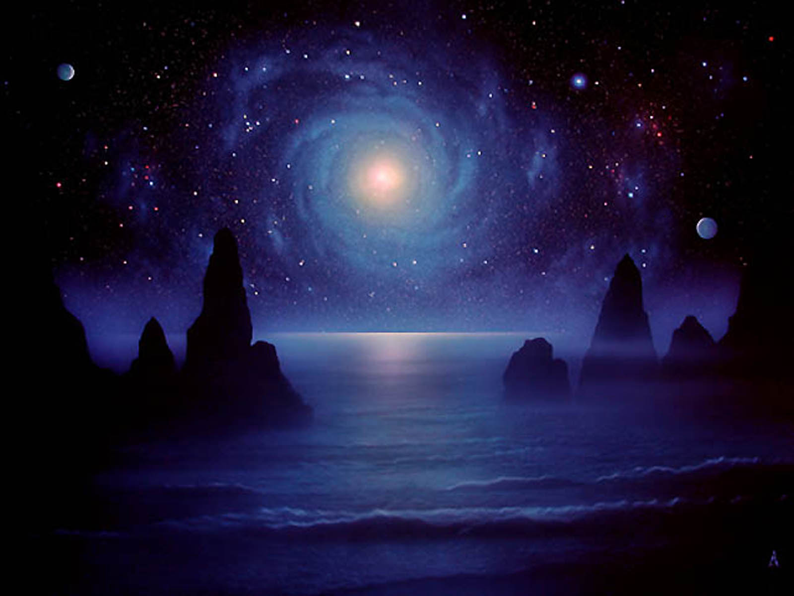 Источник света в небе. Звезда картина. Море ночь звезды. Космос арт. Фантастическое ночное небо.