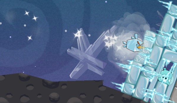 Angry Birds Space no Windows Phone.