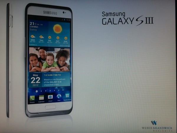 Possível imagem do Samsung Galaxy S III, vazada pelo Reddit.