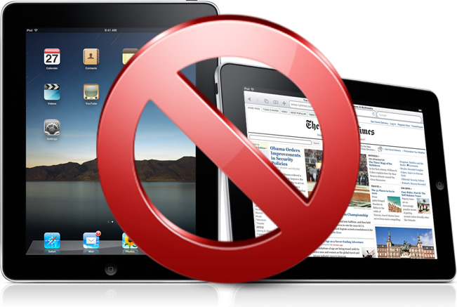 iPad tá proibido na Microsoft.