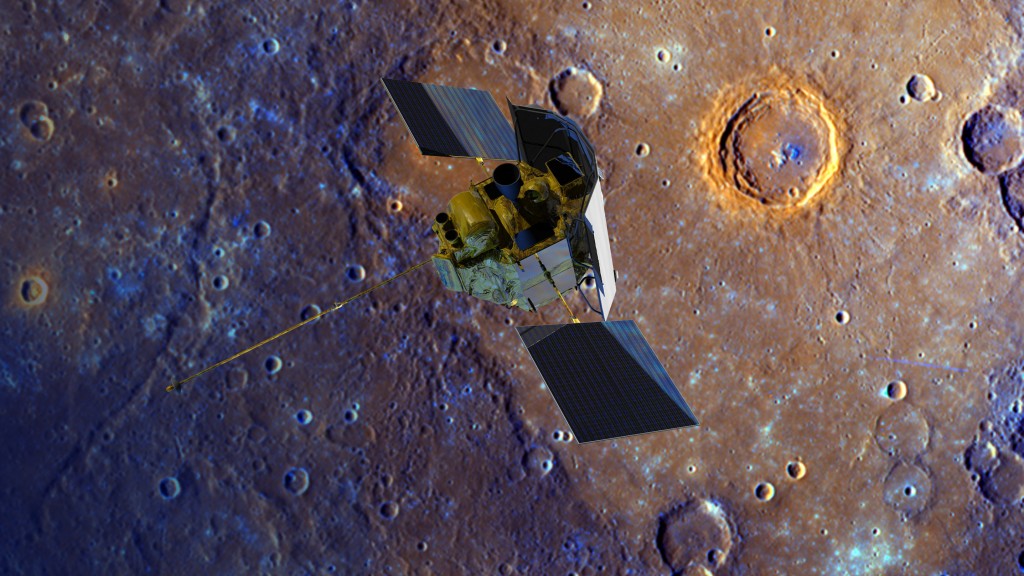 MESSENGER em Mercúrio.
