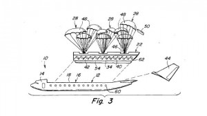 Desenho de patente para cápsula de escape comercial