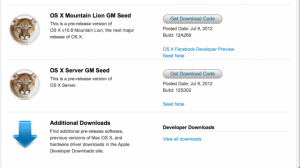 Gold Master do Mountain Lion já está disponível