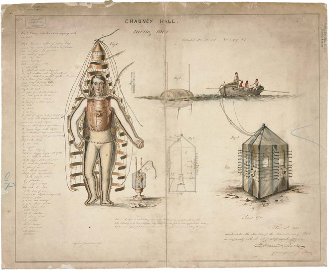 Traje de mergulho, 1810.