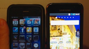 iPhone 3GS e Galaxy S.