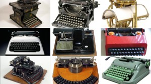 Máquinas de escrever.