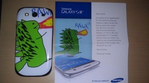 RAWR! Galaxy S III personalizado.