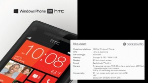 HTC 8X e especificações do 8S.