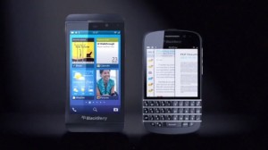 Dispositivos BlackBerry 10 vazados.