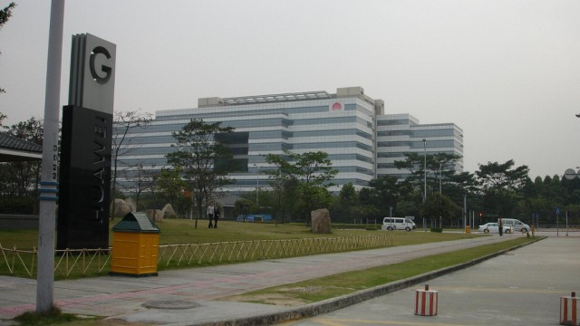 Campus da Huawei em Shenzhen, China.