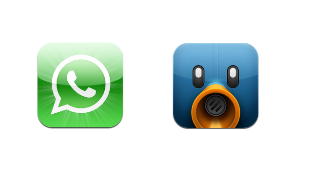 WhatsApp e Tweetbot em promoção.