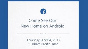 Novidade do Facebook para Android.