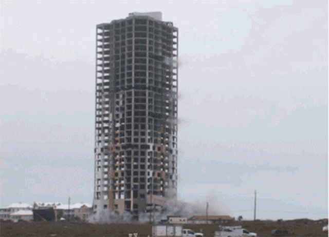 10 espetaculares GIFs de grandes construções sendo demolidas