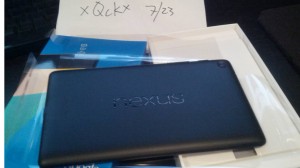 Vazamento Nexus 7.