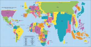 Mapa-múndi populacional