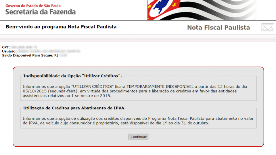 Como resgatar seus créditos da Nota Fiscal Paulista