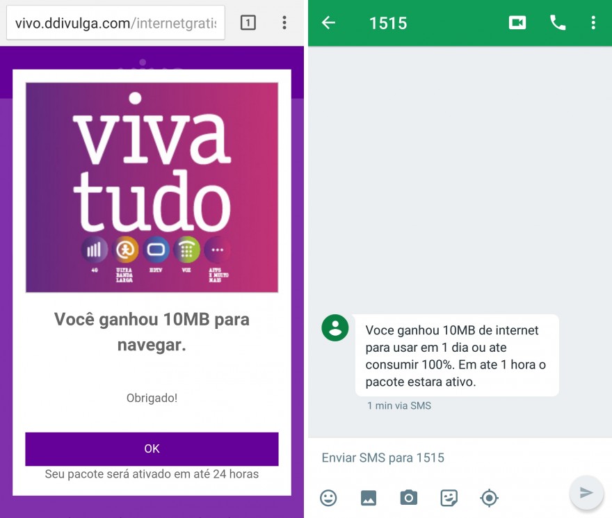 Vivo oferece pacotes gratuitos de internet para quem vê propaganda no celular Giz Brasil