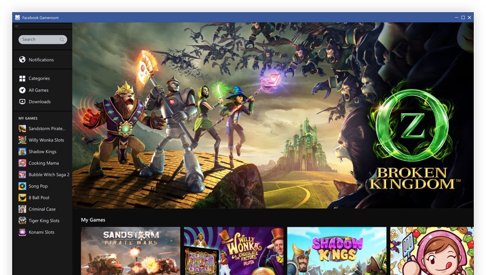 Facebook Gameroom, a plataforma de jogos casuais que vai brigar