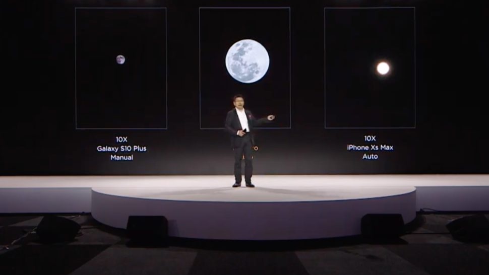 Comparativo fotos de lua Huawei P30 Pro, Galaxy S10 Plus e iPhone Xs Max