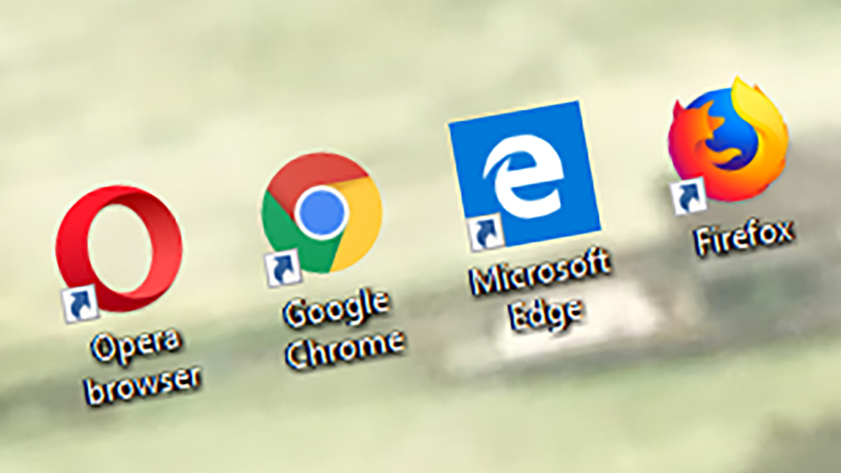 Ícones dos quatro principais navegadores