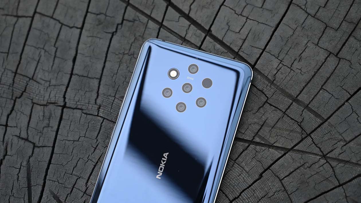 Câmeras traseiras do Nokia 9 Pureview