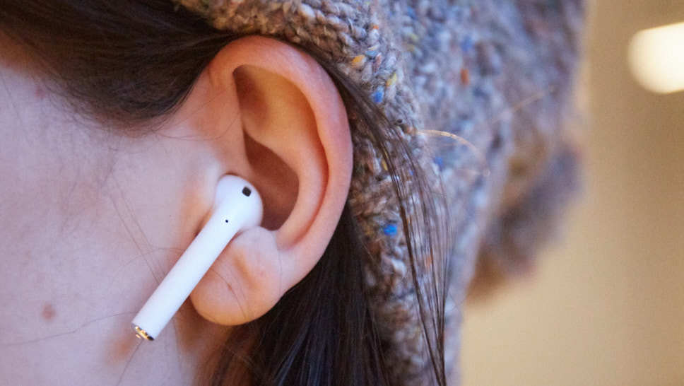 Fones de ouvido AirPods, da Apple