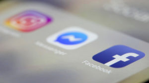 Ícones dos aplicativos Facebook, Messenger e Instagram