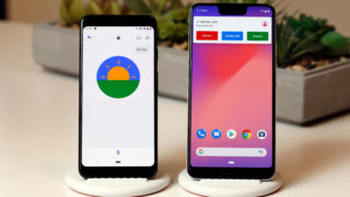 Smartphones Pixel 3 (esq.) e Pixel 3 XL (dir.)