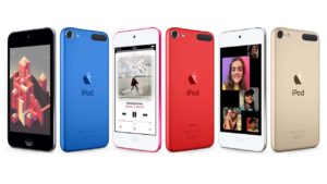 iPod Touch de 7ª geração em diferentes cores