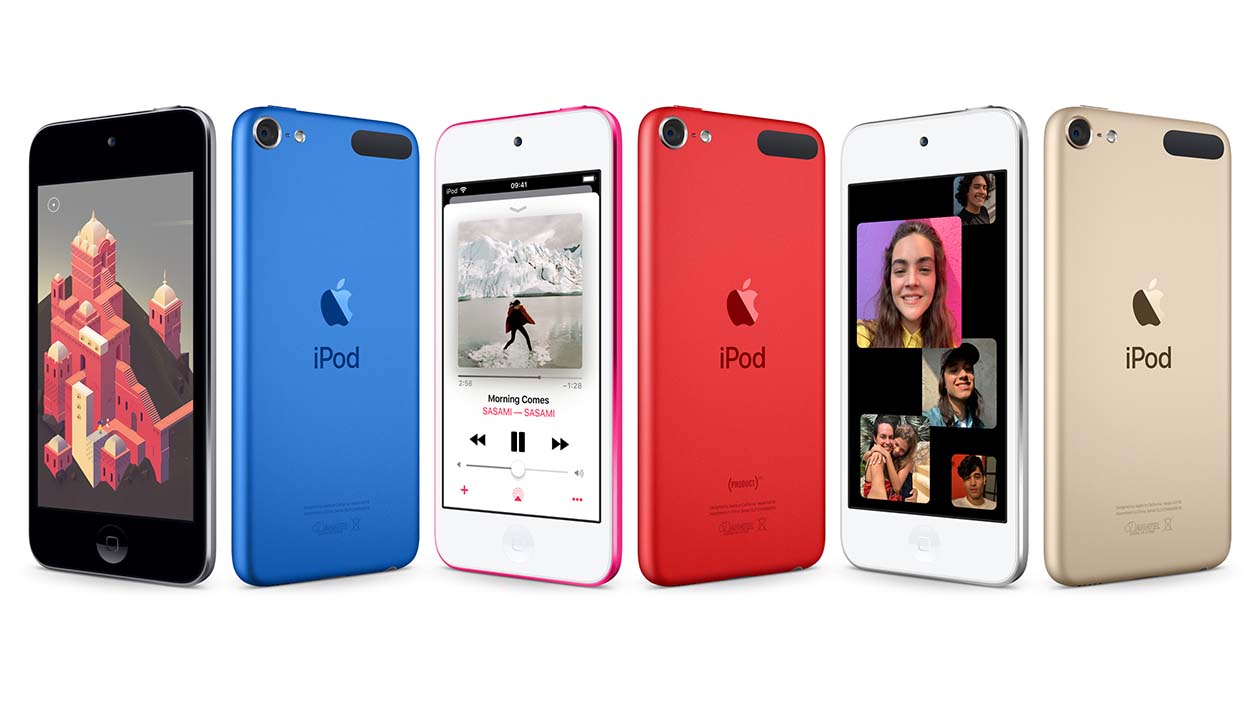 iPod Touch de 7ª geração em diferentes cores
