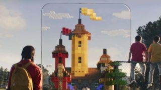 Material promocional do Minecraft Earth