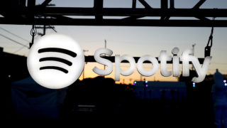 Logotipo do serviço de streaming Spotify