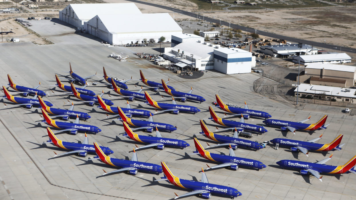 Frota de aviões da companhia Southwest